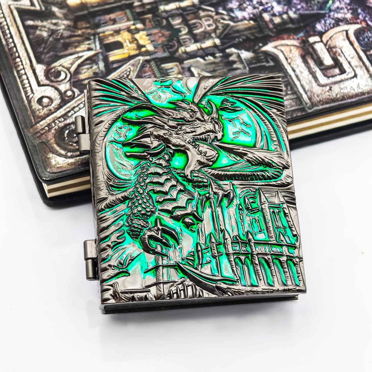 Masters Dice Codex #001 – Spellbook | 7-in-1 Pocket Spinner DND Dice Set