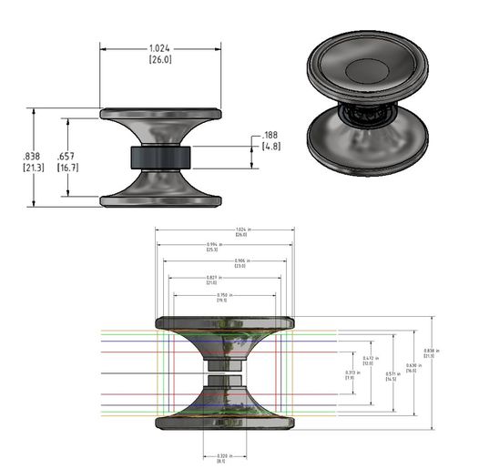 Speaker Buttons - Tall