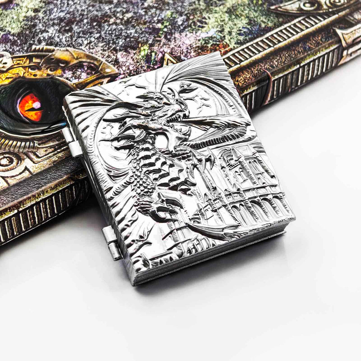 Masters Dice Codex #001 – Spellbook | 7-in-1 Pocket Spinner DND Dice Set