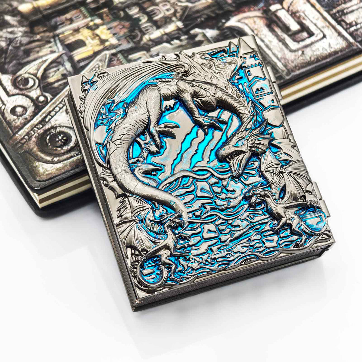 Masters Dice Codex #001 – Spellbook | 7-in-1 Pocket Spinner DND Dice Set