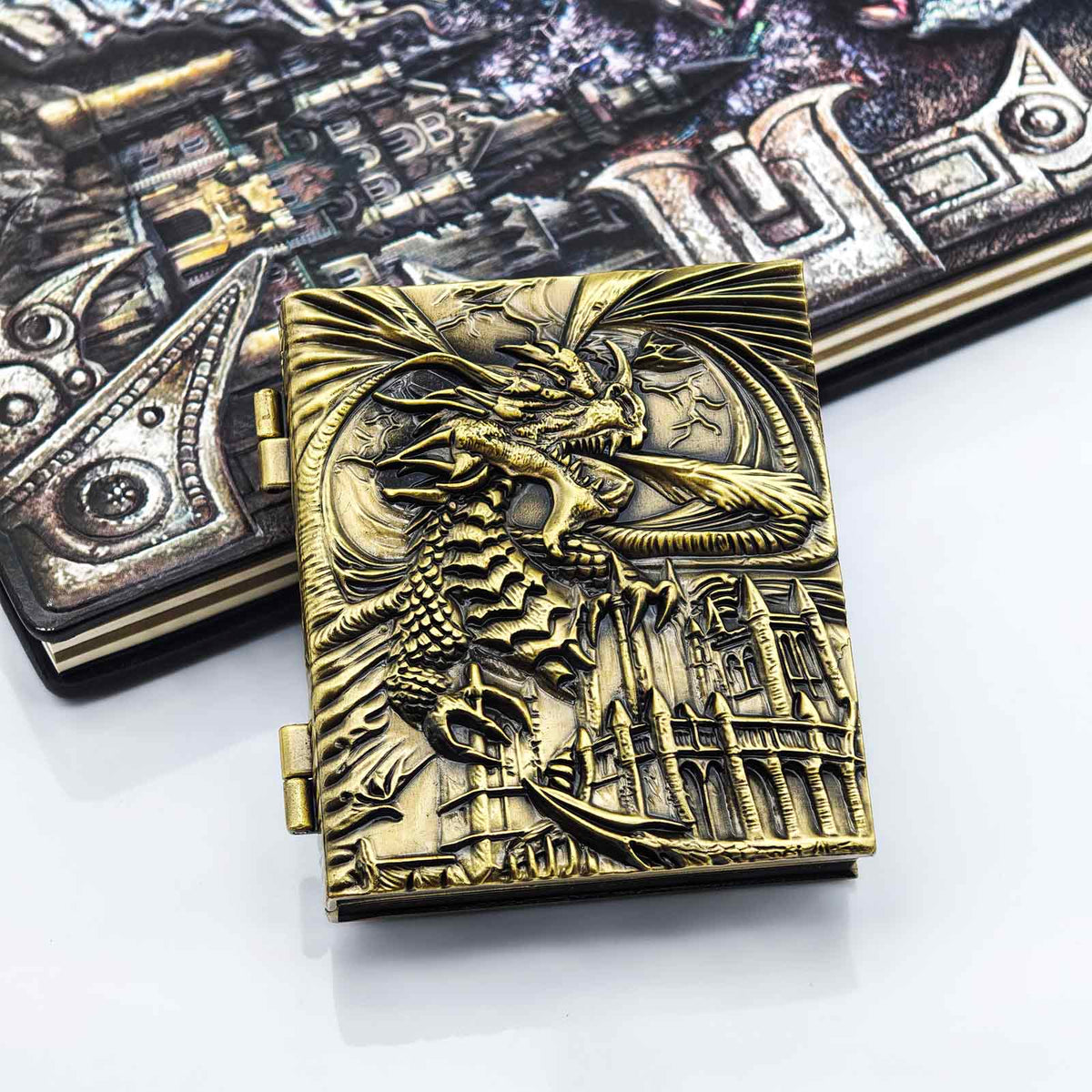 Masters Dice Codex #001 – Spellbook | 7-in-1 Pocket Spinner DND Dice Set