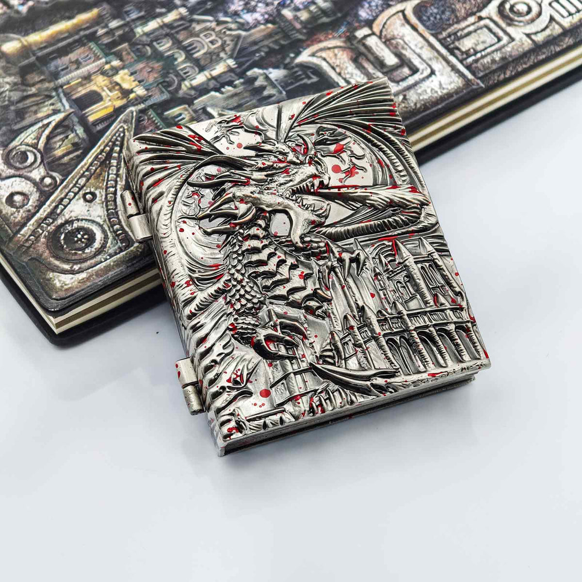Masters Dice Codex #001 – Spellbook | 7-in-1 Pocket Spinner DND Dice Set