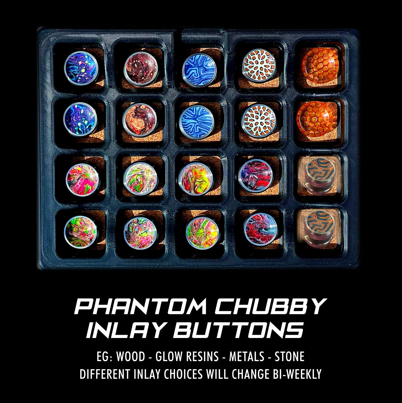 Chubby Inlay Buttons