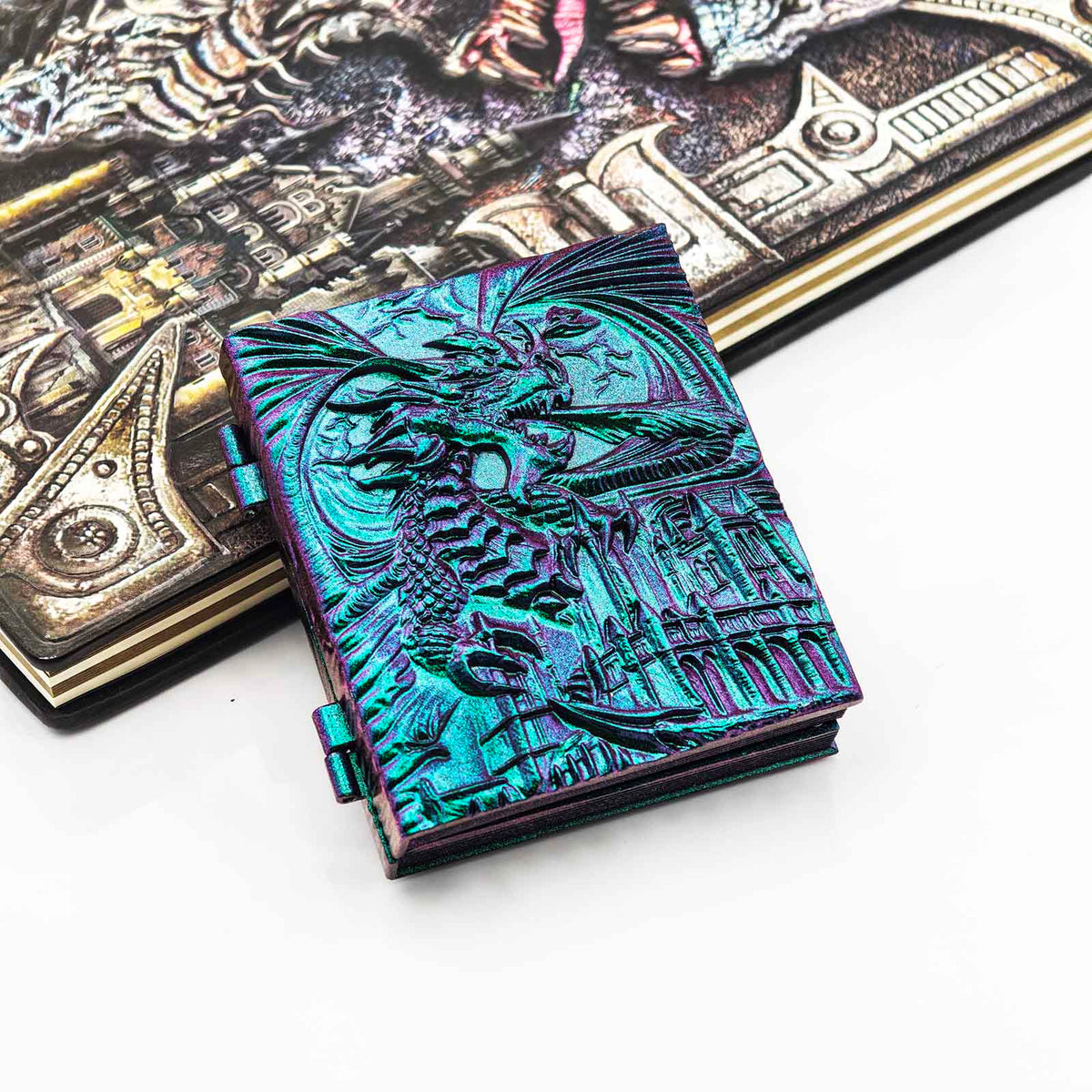 Masters Dice Codex #001 – Spellbook | 7-in-1 Pocket Spinner DND Dice Set