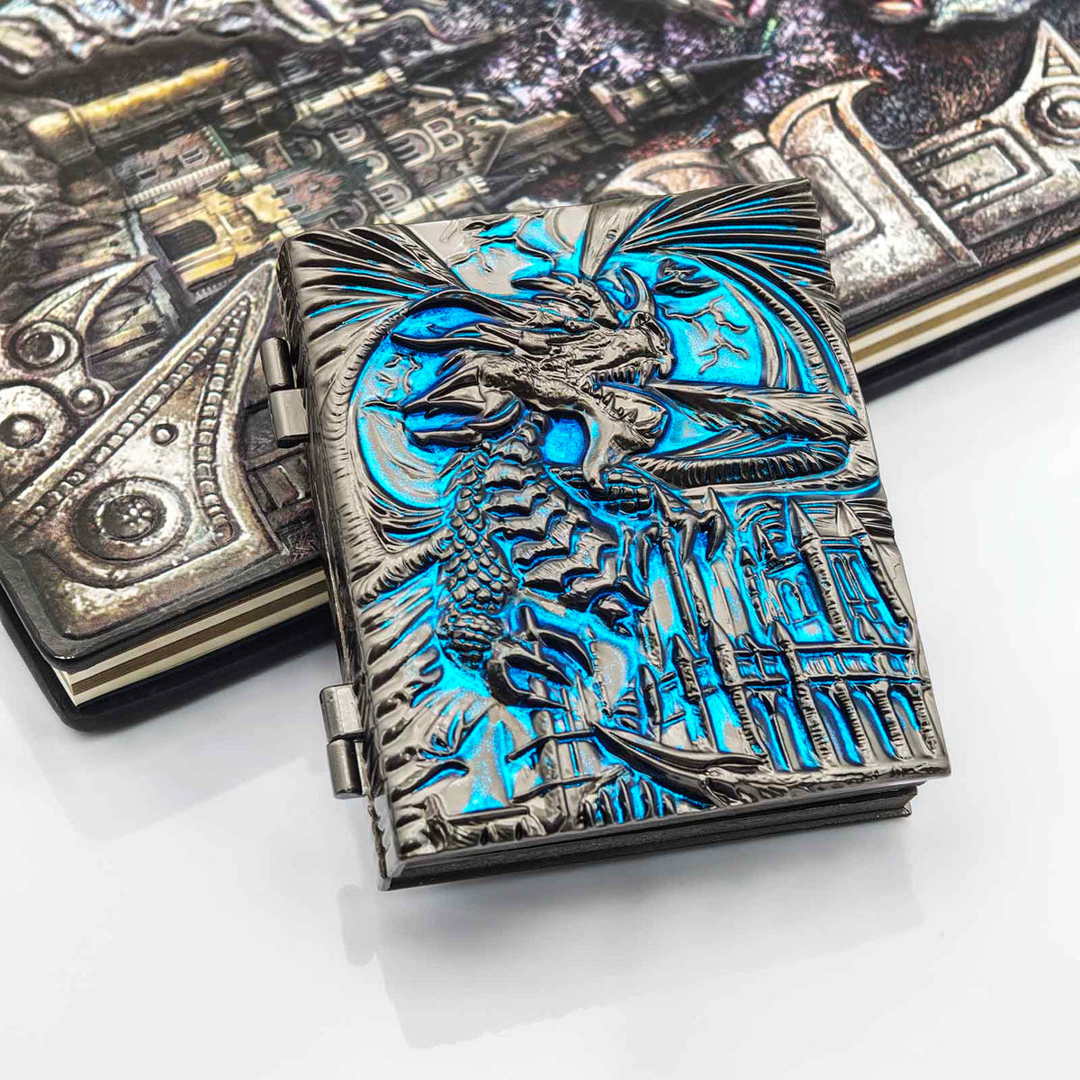 Masters Dice Codex #001 – Spellbook | 7-in-1 Pocket Spinner DND Dice Set