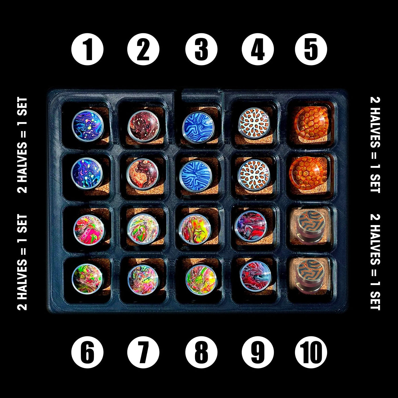 Chubby Inlay Buttons