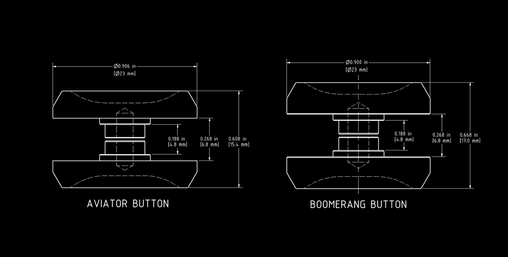 Boomerang Button Set - Superconductor